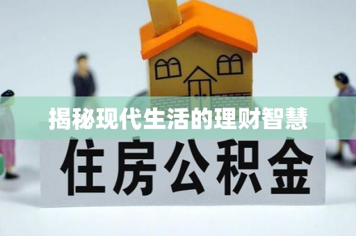 尖石揭秘现代生活的理财智慧