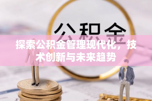 尖石探索公积金管理现代化，技术创新与未来趋势