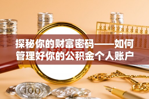 尖石探秘你的财富密码——如何管理好你的公积金个人账户信息