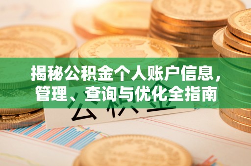 尖石揭秘公积金个人账户信息，管理、查询与优化全指南