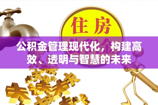 尖石公积金管理现代化，构建高效、透明与智慧的未来