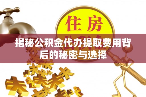 尖石揭秘公积金代办提取费用背后的秘密与选择