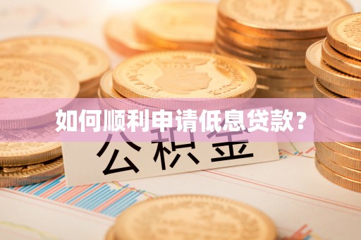 尖石如何顺利申请低息贷款？