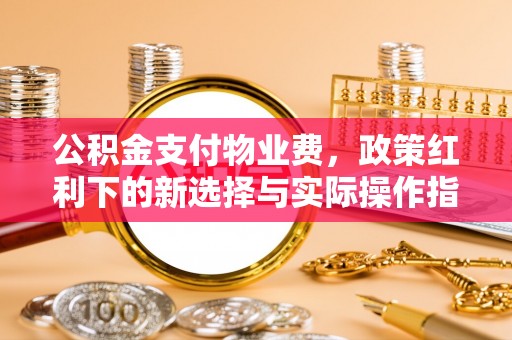 尖石公积金支付物业费，政策红利下的新选择与实际操作指南