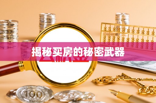 尖石揭秘买房的秘密武器