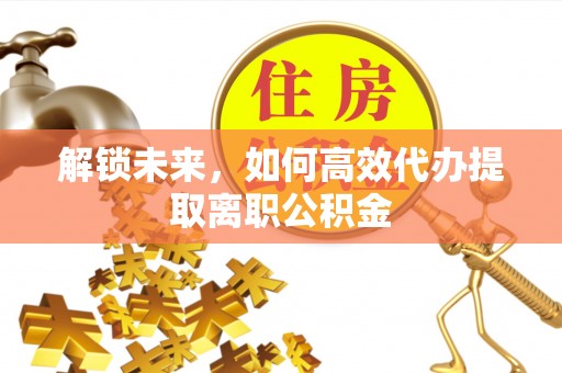 尖石解锁未来，如何高效代办提取离职公积金