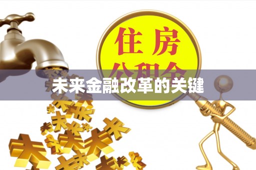 尖石未来金融改革的关键
