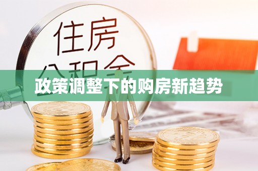 尖石政策调整下的购房新趋势