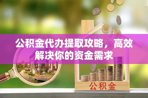 尖石公积金代办提取攻略，高效解决你的资金需求