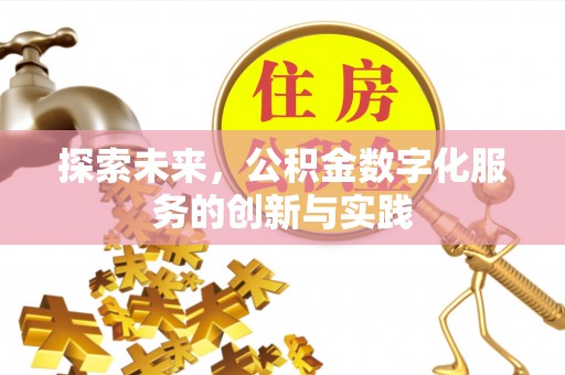 尖石探索未来，公积金数字化服务的创新与实践