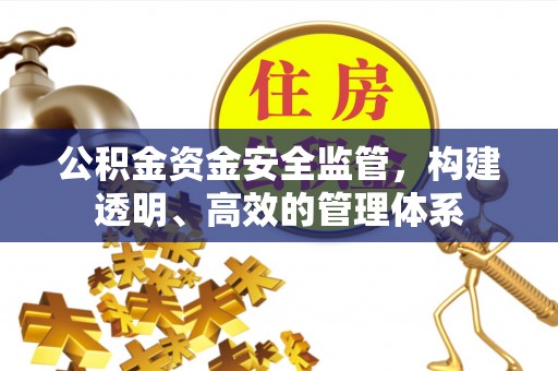 尖石公积金资金安全监管，构建透明、高效的管理体系