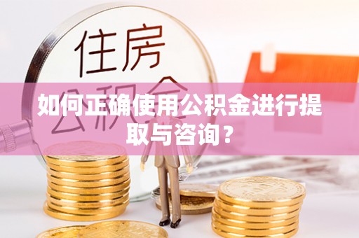 尖石如何正确使用公积金进行提取与咨询？