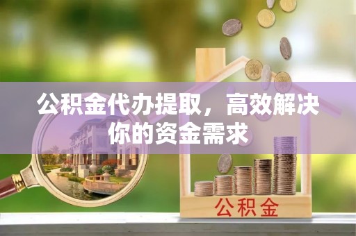 尖石公积金代办提取，高效解决你的资金需求