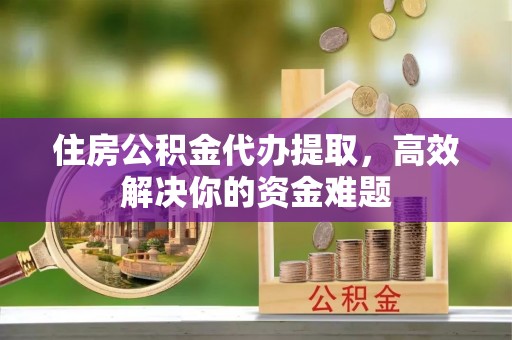尖石住房公积金代办提取，高效解决你的资金难题