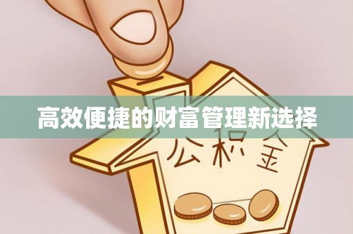 尖石高效便捷的财富管理新选择