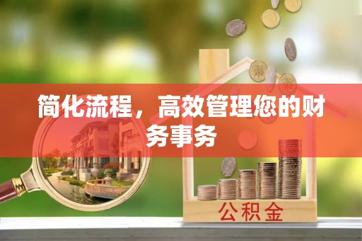 尖石简化流程，高效管理您的财务事务