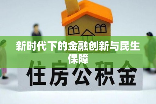 尖石新时代下的金融创新与民生保障